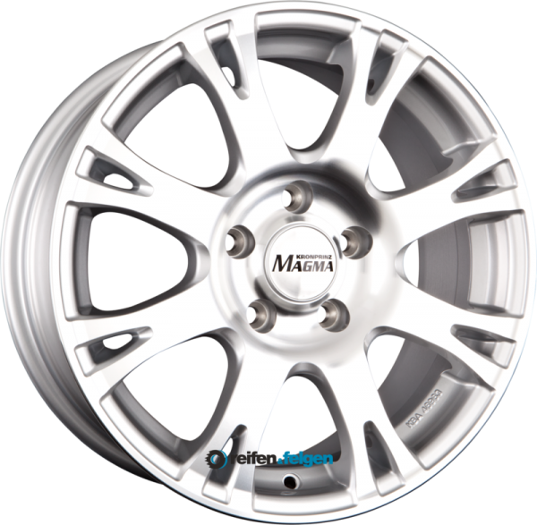 MAGMA CENTERO 7x16 ET45 5x112 NB70.1 lichtsilber-poliert werk91-4 7x16 ET45 5x112 Alufelge