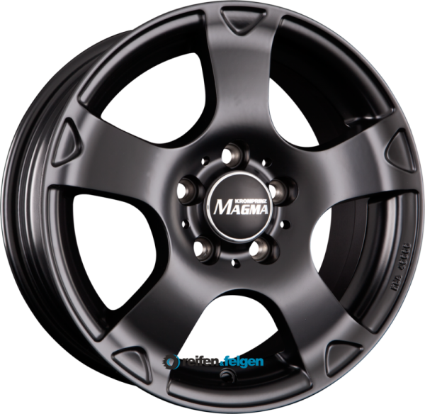 MAGMA SEISMO 7x16 ET45 5x120 NB72.6 BlackLine mattschwarz-lackiert werk91-4 Schwarz