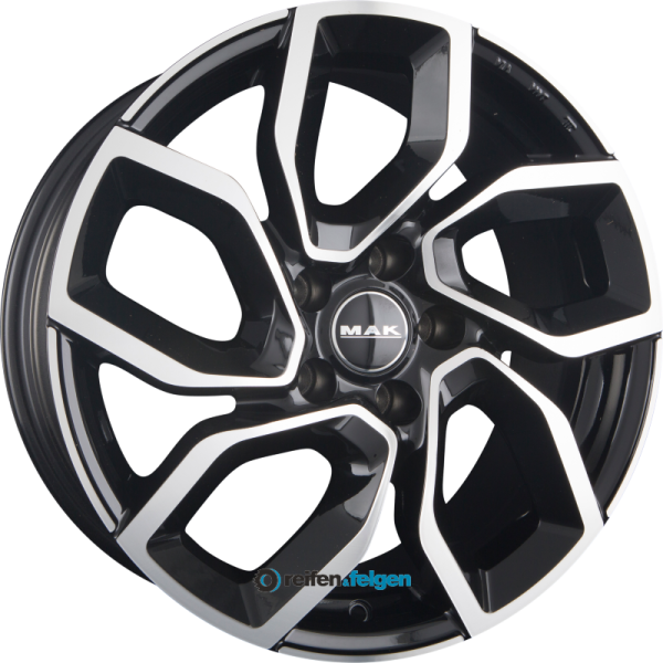 MAK APOLLO 7.5x17 ET45 5x108 NB65.1 Black Mirror Face