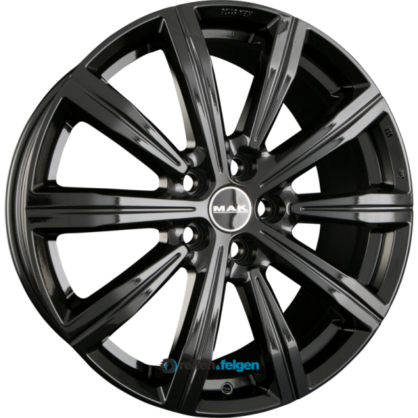 MAK BIRMINGHAM 8.5x20 ET45 5x120 NB65.1 Gloss Black