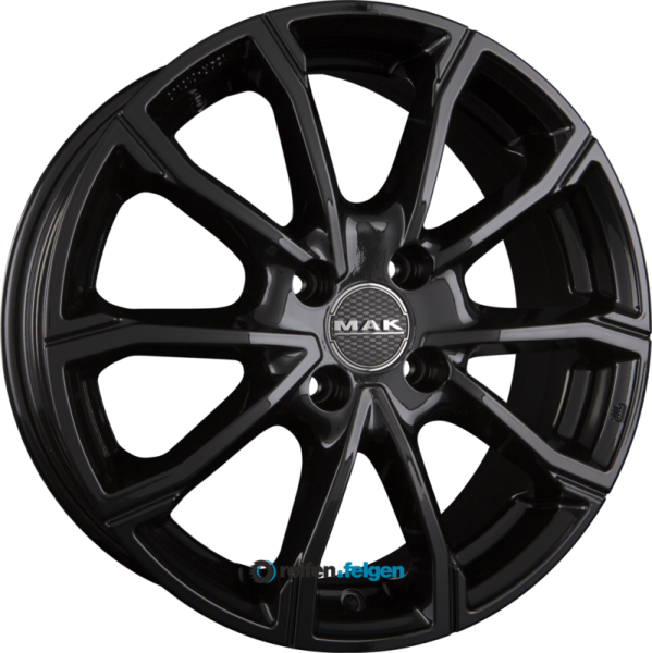 MAK DAVINCI 6.5x16 ET37.5 4x108 NB63.4 Gloss Black