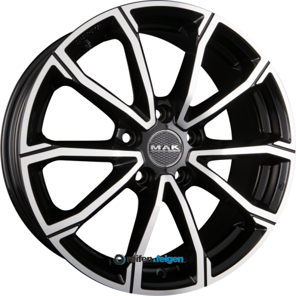 MAK DAVINCI 6.5x16 ET41 5x112 NB57.1 Black Mirror Face