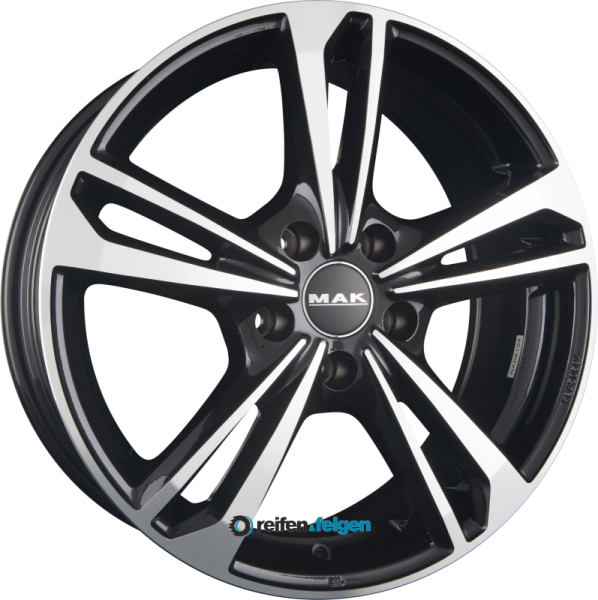 MAK EMBLEMA 6x15 ET38 5x100 NB57.1 Black Mirror Face