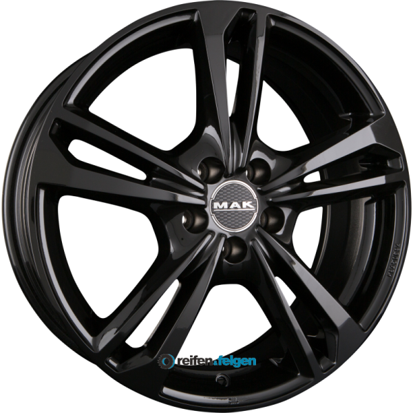 MAK EMBLEMA 7x17 ET35 4x100 NB60.1 Gloss Black