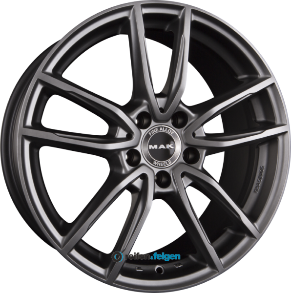 MAK EVO 10x21 ET22 5x112 NB66.6 Matt Titan