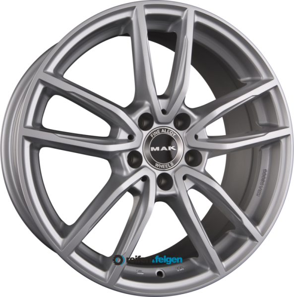 MAK EVO 8x18 ET43 5x112 NB66.6 Silver werk91-4 8x18 ET43 5x112 Alufelge Silber