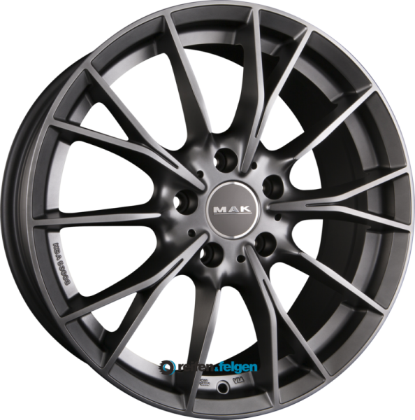 MAK FABRIK 9.5x19 ET44 5x112 NB66.6 Matt Titan