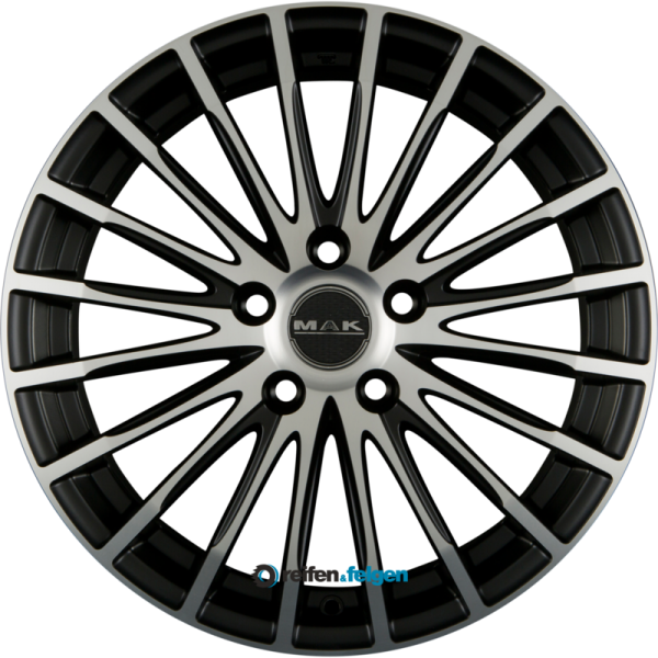 MAK FATALE 7.5x17 ET30 5x112 NB76 Ice Black