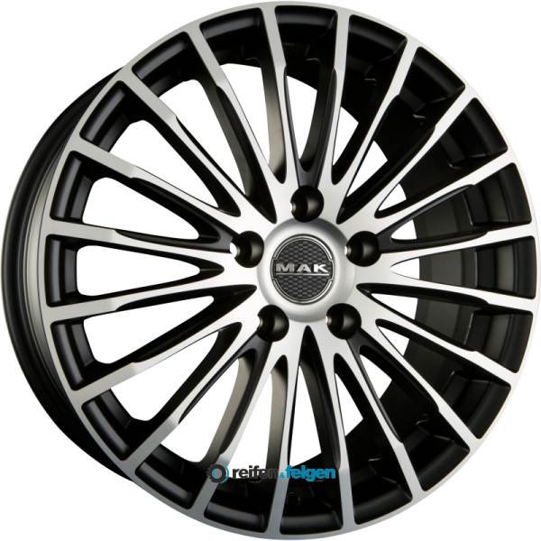 MAK FATALE 7x17 ET38 4x100 NB60.1 Ice Black