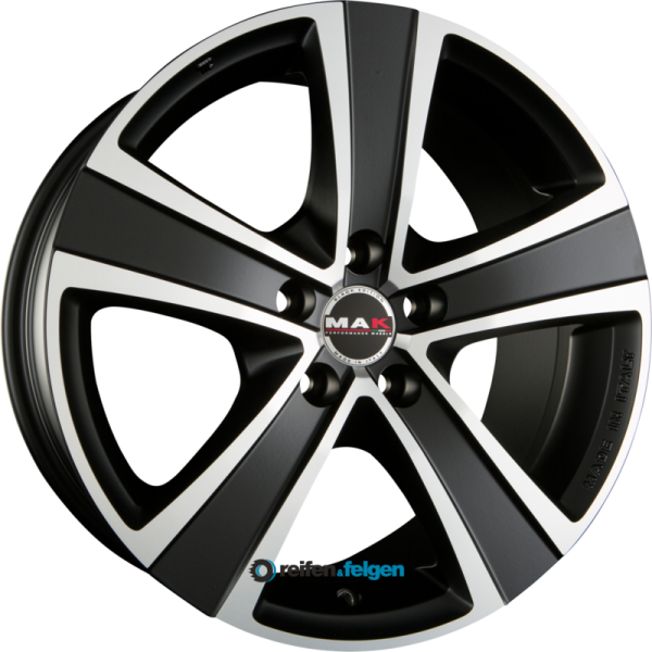 MAK FUOCO 5 8.5x20 ET48 5x114.3 NB76 Ice Black