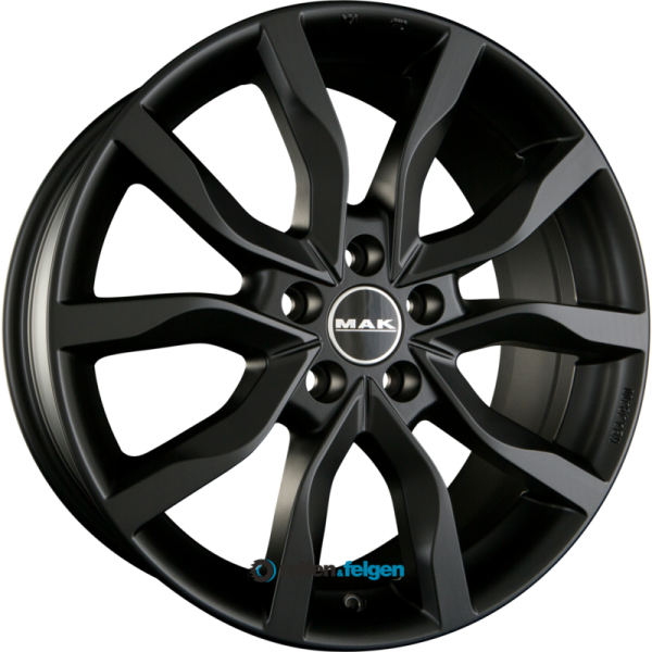 MAK HIGHLANDS 8.5x20 ET43 5x120 NB72.6 Matt Black