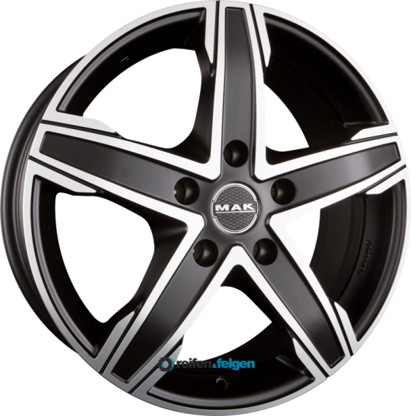 MAK KING 5 6.5x16 ET52 5x112 NB66.6 Ice Black