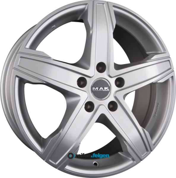 MAK KING 5 7.5x17 ET55 5x160 NB65.1 Silver