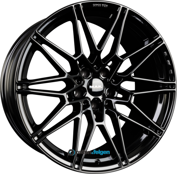MAK KÖNIG 8.5x19 ET40 5x112 NB66.6 Gloss Black werk91-4 8,5x19 ET40 5x112 Alufelge Gloss Black