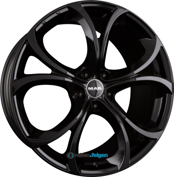 MAK LARIO 7.5x17 ET39 5x110 NB65.1 Gloss Black