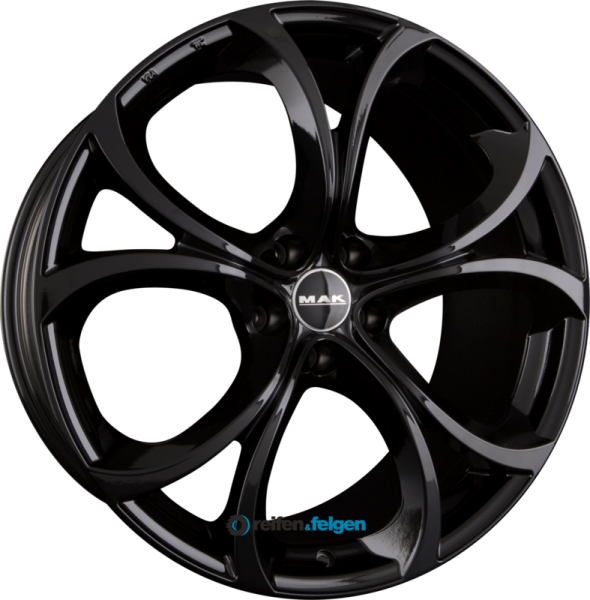 MAK LARIO 8.5x19 ET30 5x110 NB65.1 Gloss Black