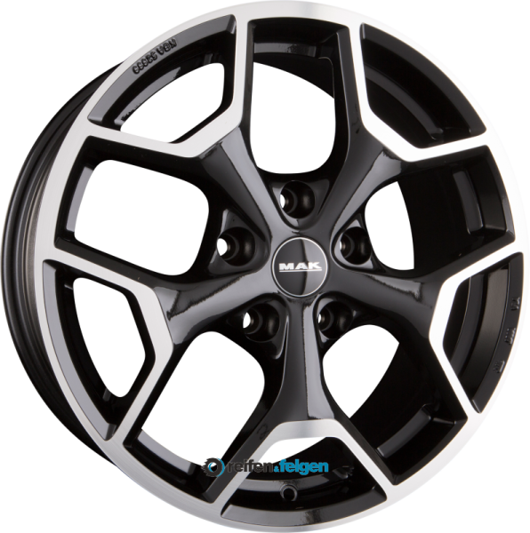 MAK LIBERTY 7.5x18 ET44 5x127 NB71.6 Black Mirror Face