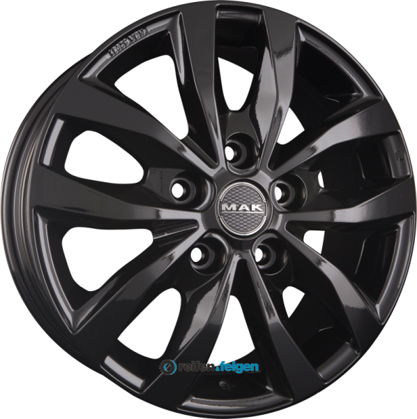 MAK LOAD 5 6.5x15 ET55 5x118 NB71.1 Gloss Black