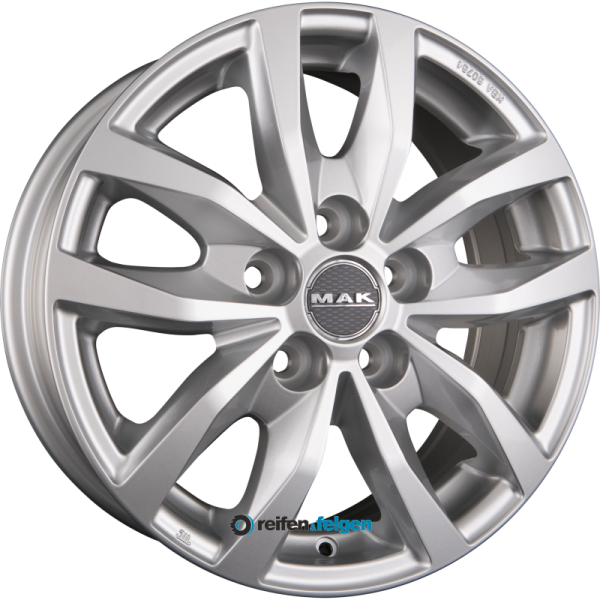 MAK LOAD 5 6.5x16 ET50 5x112 NB66.6 Silver
