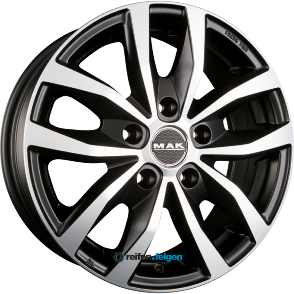 MAK LOAD 5 7x17 ET51 5x112 NB66.6 Ice Black