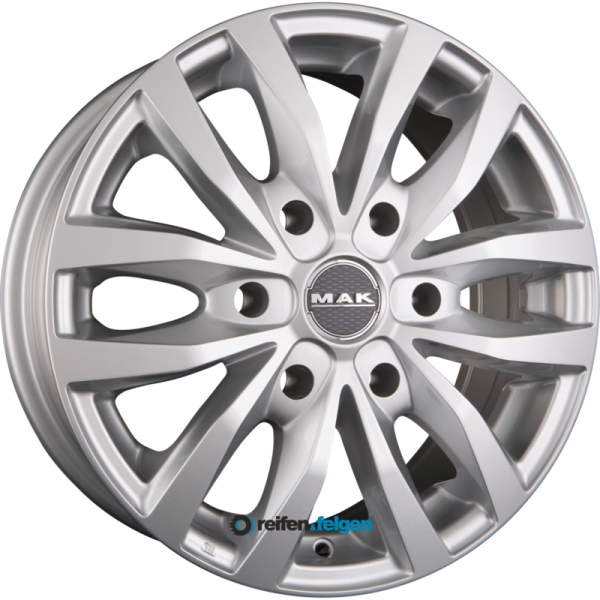 MAK LOAD 6 6.5x16 ET30 6x114.3 NB66.1 Silver