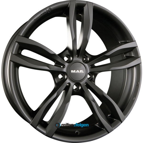 MAK LUFT 9.5x19 ET48 5x120 NB72.6 Matt Black