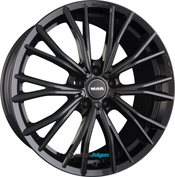 MAK MARK 8x17 ET23 5x112 NB66.6 Gloss Black