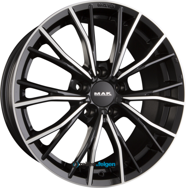 MAK MARK 8x18 ET30 5x112 NB66.6 Black Mirror