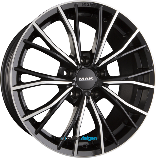 MAK MARK 9.5x19 ET44 5x112 NB66.6 Black Mirror Face