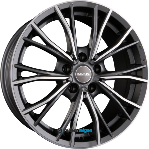 MAK MARK 9x20 ET30 5x112 NB66.6 Gun Metal Mirror Face