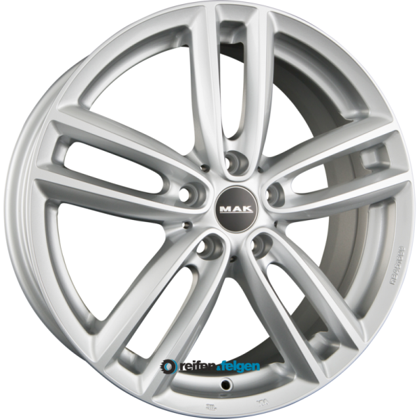 MAK OXFORD 7.5x18 ET52 5x120 NB72.6 Silver