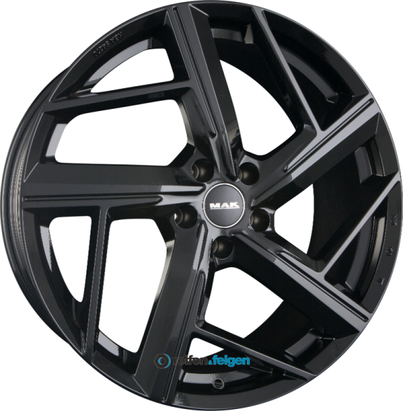 MAK QVATTRO 8x18 ET26 5x112 NB57.1 Gloss Black