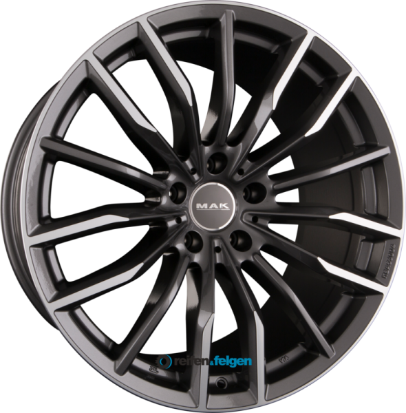 MAK RAPP 10.5x20 ET40 5x112 NB66.6 Gun Metal Mirror Face werk91-4 10,5x20 ET40 5x112 Alufelge