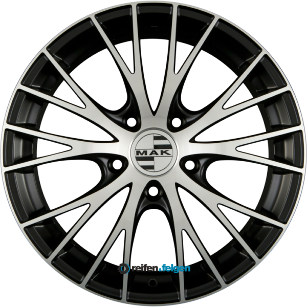 MAK RENNEN 9x19 ET21 5x112 NB66.6 Ice Black