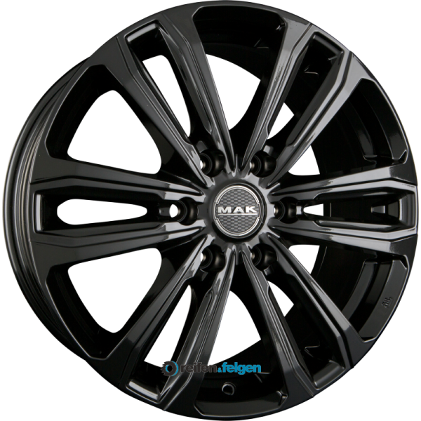 MAK SAFARI 6 7.5x17 ET48 6x139.7 NB92.3 Gloss Black