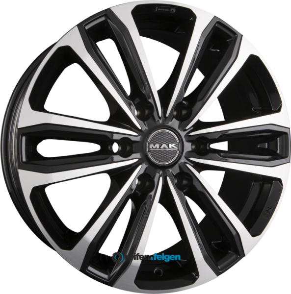 MAK SAFARI 6 7.5x18 ET38 6x139.7 NB67.1 Black Mirror