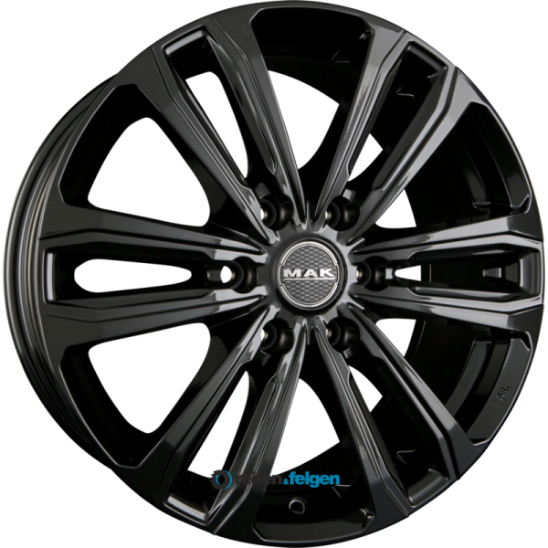 MAK SAFARI 6 7.5x18 ET38 6x139.7 NB67.1 Gloss Black