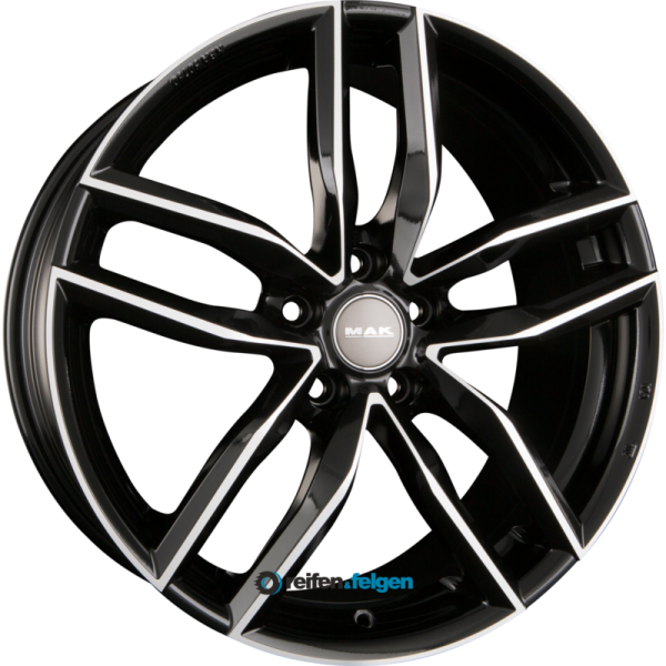 MAK SARTHE 8x18 ET42 5x112 NB66.6 Black Mirror