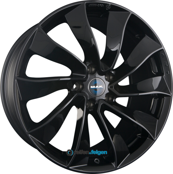 MAK SOLAR 9.5x20 ET45 5x114.3 NB64.1 Gloss Black