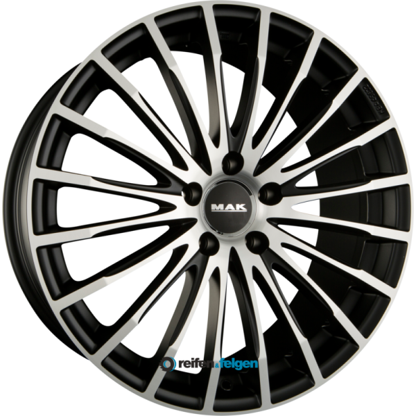 MAK STARLIGHT 9.5x19 ET50 5x112 NB66.6 Ice Black werk91-4 9,5x19 ET50 5x112 Alufelge Schwarz