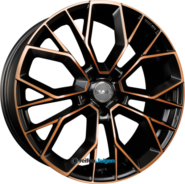MAK STILO 8.5x19 ET40 5x112 NB66.6 Black & Bronze werk91-4 8,5x19 ET40 5x112 Alufelge Schwarz