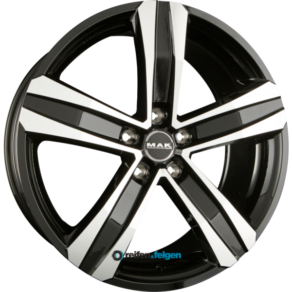 MAK STONE 5 7x17 ET33 5x130 NB84.1 Black Mirror