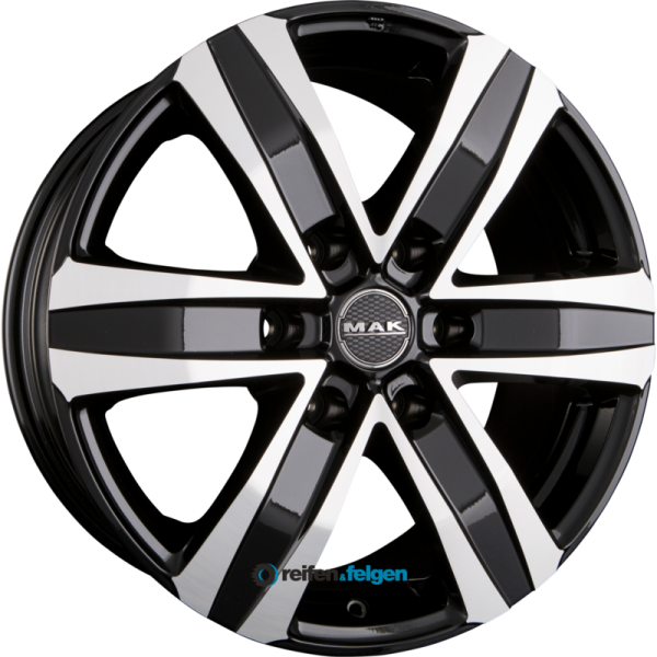 MAK STONE 6 6.5x16 ET54 6x130 NB84.1 Black Mirror