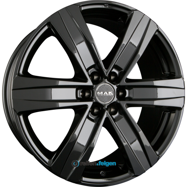 MAK STONE 6 8.5x20 ET45 6x114.3 NB66.1 Gloss Black