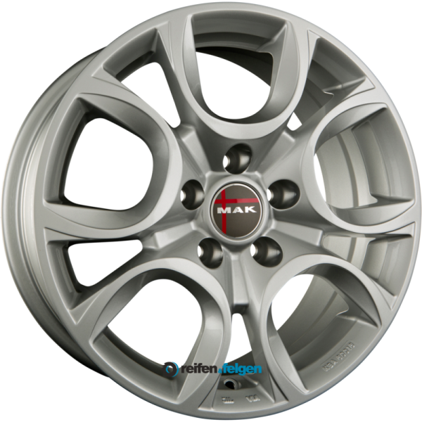 MAK TORINO 6.5x16 ET39 5x98 NB58.1 Silver