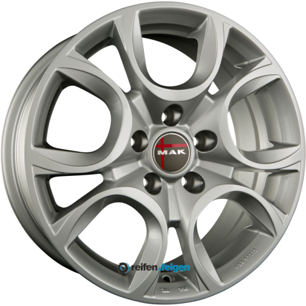 MAK TORINO 7x17 ET35 4x108 NB65.1 Silver