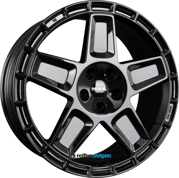 MAK TREK 9x20 ET40 5x114.3 NB60.1 Gloss Black werk91-4 Gloss Black