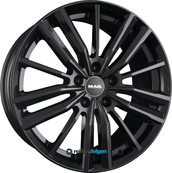 MAK VIER 7.5x17 ET47 5x112 NB57.1 Gloss Black