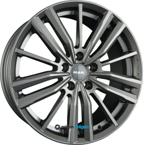 MAK VIER 7.5x17 ET47 5x112 NB57.1 Matt Titan