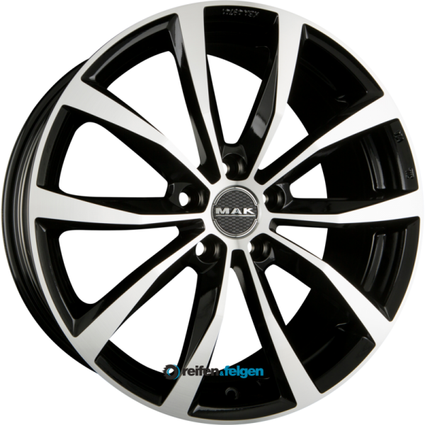 MAK WOLF 7.5x18 ET35 5x114.3 NB67.1 Black Mirror